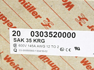 20x Weidmüller SAK 35 KRG 0303520000 Reihenklemme -OVP/unused-