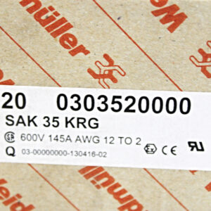 20x Weidmüller SAK 35 KRG 0303520000 Reihenklemme -OVP/unused-