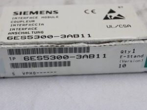 Siemens 6ES5300-3AB11 SIMATIC S5 – E: 10 -OVP/unused-