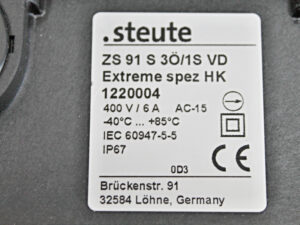 Steute ZS 91 S 3Ö/1S VD Extreme spez HK -used-