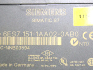 SIEMENS  6ES7151-1AA02-0AB0 Profibus ET200S -used-