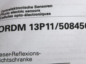 Baumer ORDM 13P11/508450 10131232  Laser-Reflexions-Lichtschranke – OVP -unused-