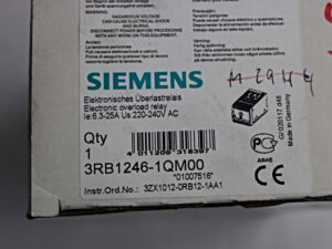 SIEMENS 3RB1246-1QM00 Überlastrelais -OVP/unused-