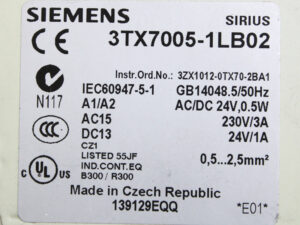 SIEMENS 3TX7005-1LB02 Ausgangskoppelglied -used-