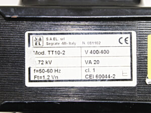 S.A.EL. TT10-2  V400/400 Transformator -used-