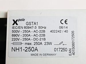 Eaton Xpole GSTA1 NH1-250A Sicherungsglastrennschalter -unused-