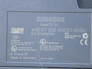 SIEMENS 6ES7332-5HD01-0AB0 SIMATIC S7-300 E: 10 -used-