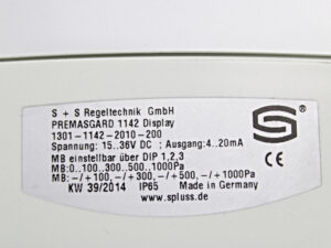 S+S Regeltechnik GmbH PREMASGARD 1142 Differenzdruckmessumformer -OVP/unused-