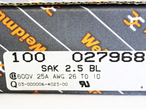 Weidmüller SAK 2.5 BL 0279680000 52 Stk Durchgangs-Reihenklemmen -OVP/unused-