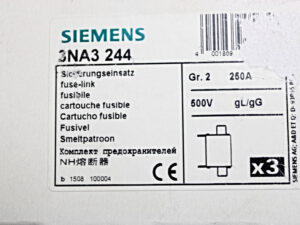 Siemens 3NA3244 Sicherungseinsätze fuse elements – OVP/unused –