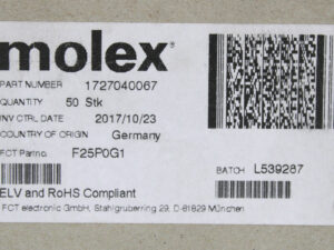 Molex 1727040067 D-Sub Steckverbinder 46 Stück -unused-