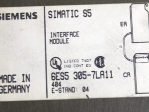 SIEMENS 6ES5305-7LA11 Simatic S5 – E-STAND: 04 -used