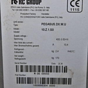 RC-Group PEGASUS.DX.W.U. 10.Z.1.S0 – Präzisionsklimagerät
