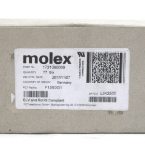 51x Molex 1731090069 D-SUB Stecker  -OVP/unused-