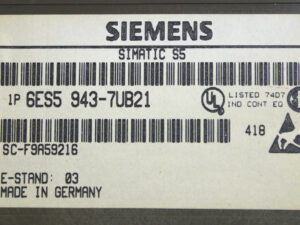 Siemens 6ES5943-7UB21 + 6ES5375-1LA61 Simatic S5 -used-