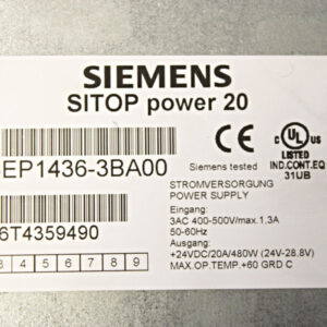 Siemens 6EP1436-3BA00 SITOP power 20 -unused-