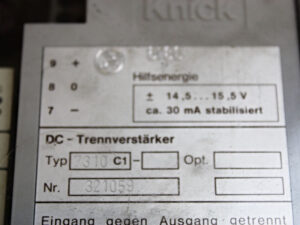Knick 7310C1 DC-Trennverstärker Bauform E -used-