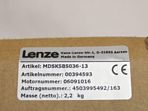 Lenze MDSKSBS036-13 3~MOT Servomotor -refurbished-