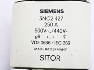 Siemens 3NC2427 SITOR Sicherungseinsatz GR 500V AC 250A -unused-