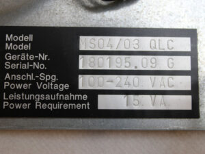 EAB MS04/03 QLC Metalldetector -used-