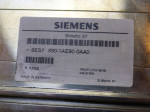 Siemens 6ES7390-1AE80-0AA0 + 6ES7390-5BA00-0AA0 E-Stand 01 -used-