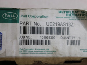 Pall UE219AS13Z Ultipleat SRT Filter -OVP/unused-