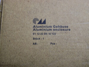 CM ROSE Aluminium Gehäuse 01.12.22.08 / A 122 – 22x12x9 -unused/OVP-