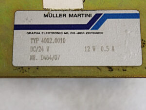 GRAPHA Electronic 4002.0010 Müller Martini 4002.2004.4A + 4002.2006.4B -used-