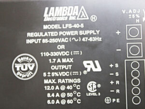Lambda LFS-40-5 regulated Power Supply -refurbished-