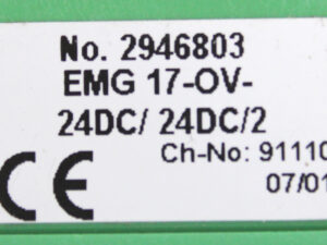 Phoenix Contact 2946803 Solid-State-Relaismodul – EMG 17-OV- 24DC/ 24DC/2 -used-