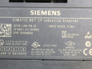 SIEMENS 6GK1411-5AB00 Simatic NET CP Industrial Ethernet -used