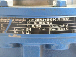 SUMITOMO F80M/4 + CNFMS1-6090GB-21/G F80M/4 Cyclodrive -used-