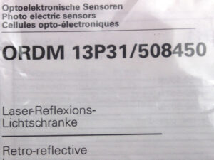 Baumer electric ORDM 13P31/508450 Laser-Reflexions-Lichtschranke -unused-