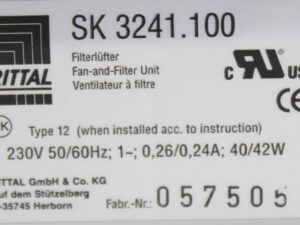 RITTAL SK 3241.100 Schaltschranklüftung -OVP/unused-