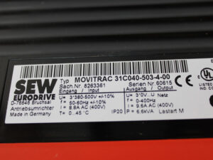 SEW MOVITRAC 31C055-503-4-00 Frequency converter -unused-