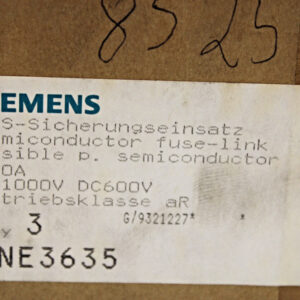 3x Siemens 3NE3635 SITOR-SICHERUNGSEINSATZ 450A, AC 1000V  -OVP/unused-