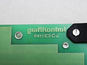 grafiKontrol 9411 E3 Cu mit CR8PU15 + G.9410BIS E3 BOARD RIBBONS REGISTER – used –