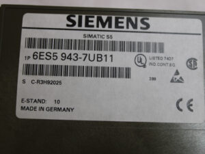 Siemens 6ES5943-7UB11 SIMATIC S5 – E: 10 -used-