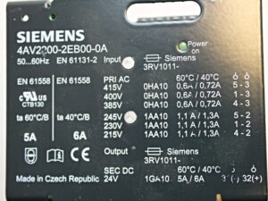 Siemens 4AV2200-2EB00-0A Sicherheitstranformator-unused-