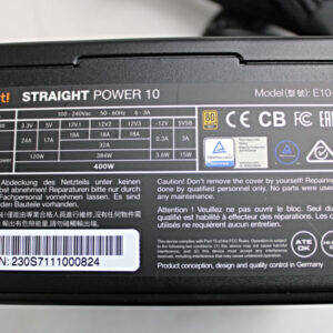 Be Quiet Straight Power 10 / 80 Plus Gold E10-400W -used-