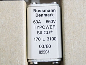 5x BUSSMANN DENMARK TYPOWER SILCU 170 L 3100 Sicherung -OVP/unused-