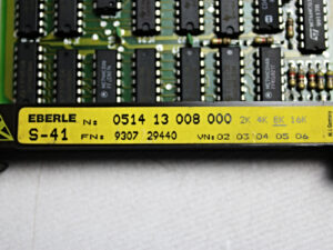 Eberle S-41 05141300800 SPS-Printboard -refurbished-