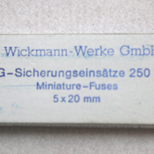 22x Wickmann 10 G 250 VAC Sicherungseinsätze 10 Stück -OVP/unused-