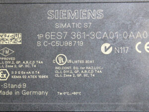 SIEMENS 6ES7361-3CA01-0AA0 SIMATIC S7-300 – E: 9 -used-