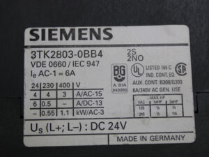 Siemens 3TK2803-0BB4 Schützsicherheitskombination -used-