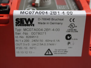 SEW MC07A004-2B1-4-00 Frequenzumrichter -OVP/unused-