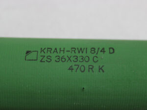 KRAH-RWI 8/4 D ZS 36X330 C 470 RK Drahtwiderstände -used-