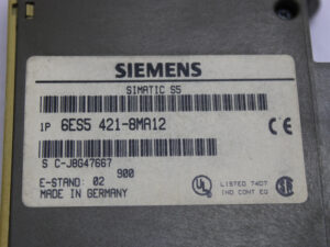 Siemens 6ES5421-8MA12 SIMATIC S5 Digital Input E: 02 -used-