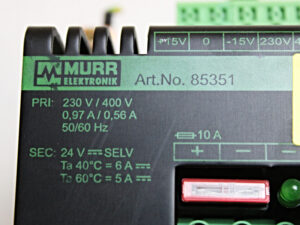 MURR 85351 Kompaktnetzgerät 230-400VAC sec 24VDC 5A  -used-