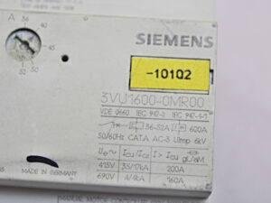 Siemens 3VU1600-0MR00 Leistungsschalter -used-